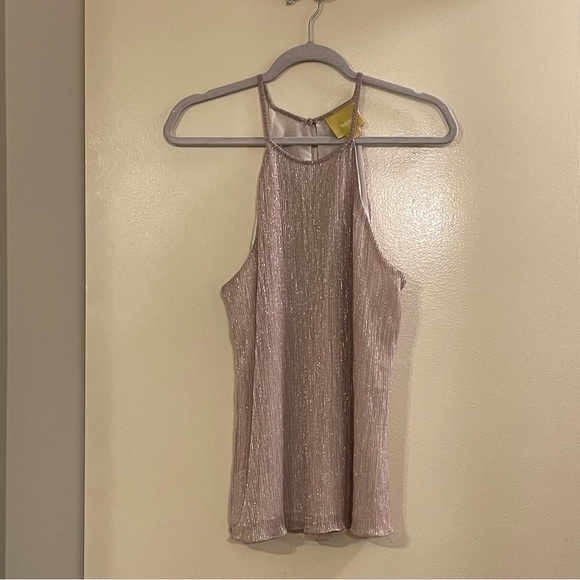 MAEVE by ANTHROPOLOGIE NWOT Waverly Halter Tank in Pink - Picture 3 of 6